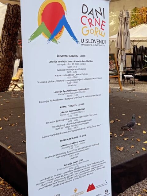 📍 Turistička organizacija Gusinje na manifestaciji “Dani Crne Gore u Sloveniji” 🇲🇪🇸🇮

Turistička organizacija Gusinje učestvovala je od 16. do 18. oktobra na manifestaciji „Dani Crne Gore u Sloveniji“ u Mariboru, koju je sjajno organizovalo Crnogorsko kulturno društvo „Komovi“. 🙏

Kroz promotivni materijal i kratak film o Gusinju, predstavili smo prirodne ljepote, kulturno nasljeđe i autentičan duh našeg kraja – mjesto gdje se susreću tradicija, priroda i gostoprimstvo. 🌿✨

Tokom događaja poklonili smo vaučere za vikend u Gusinju, čime na najljepši način pozivamo i dovodimo goste da dožive naš kraj uživo. 

Ponosni smo na saradnju između Crne Gore i Slovenije, koja kroz ovakve događaje dodatno jača kulturne i turističke veze među našim narodima. 🤝