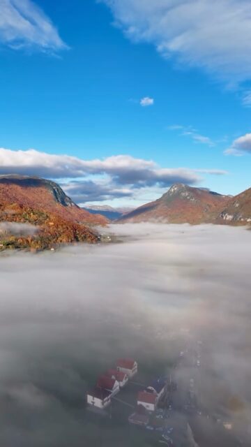 Good morning from above Gusinje — where the valley wakes in golden light, the mountains stand proud, and peace stretches as far as the eye can see. 🌥️💫

#montenegrowildbeauty #gomontenegro #visitgusinje