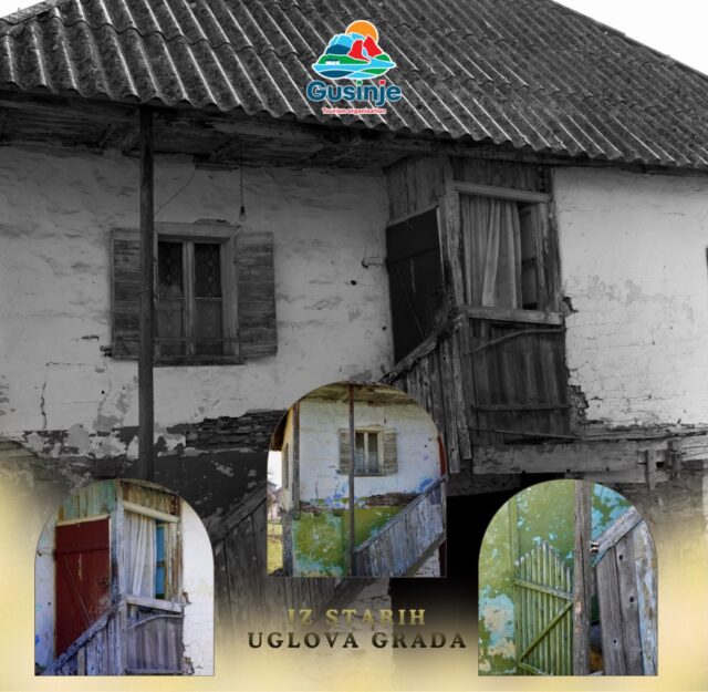 Stara kuća u Gusinju predstavlja autentičan primjer tradicionalne arhitekture ovog kraja.
Građena od kamena i drveta, sa karakterističnim detaljima koji svjedoče o načinu života nekadašnjih generacija, ova kuća čuva duh prošlosti i bogato kulturno nasljeđe Gusinja.
Okružena prirodom i planinama, podsjeća na vrijeme kada su porodica, gostoprimstvo i tradicija bili temelj života u ovom kraju.